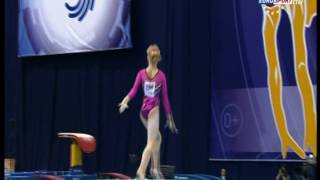 Anastasia Grishina  2013 European Championships  Floor EF [upl. by Aihsekat534]