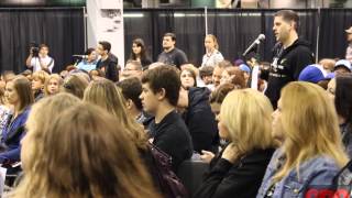 Emily Kinney Answers Fan Questions At Walker Stalker Con Chicago [upl. by Wehtta430]