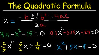 How To Use The Quadratic Formula To Solve Equations [upl. by Brathwaite]