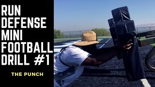 THE PUNCH  Run Defense American Football Drill 1  Defensive Line Drills [upl. by Zeph]