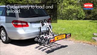 ZX412 Four Bike Cycle Carrier from Witter Towbars [upl. by Henrie]