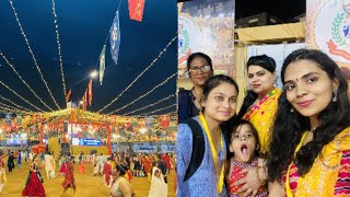 Finally Gujarat Ka Garba Dekh Hi Li  First Garba night in Gujarat 💃💃 [upl. by Jecon475]