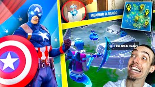 ¡CAPITÁN AMÉRICA y LAS NUEVAS GASOLINERAS de FORTNITE NUEVA ACTUALIZACIÓN [upl. by Satsoc]