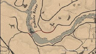 Red Dead Redemption 2 American Muskrat Location [upl. by Allerbag]