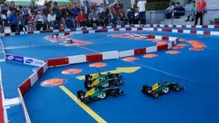 RC car racing with Caterham F1 Charles Pic Giedo van der Garde amp Renault Samsung Motors [upl. by Acyre]