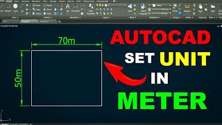 How to Set Unit in Meter in AutoCAD  UNIT SETUP  Mechanical and Civil Engineering [upl. by Garald434]