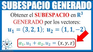 Subespacio Generado por Vectores en R3 [upl. by Mellisa]