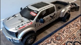 CEN Racing 8985 F450 SD American Force Edition 1 10 Scale RTR Custom Truck Grey Titanium V2 Review [upl. by Attenaz]