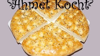 Rezept Fladenbrot  AhmetKocht  türkisch backen  Folge 69 [upl. by Eednar]