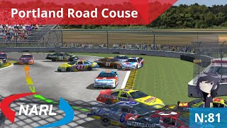 NR2003 Multyplayer NARL Portland Road Course N81 [upl. by Donelle856]