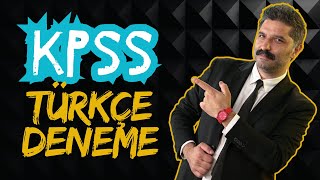 KPSS  Türkçe Deneme [upl. by Dinsdale]