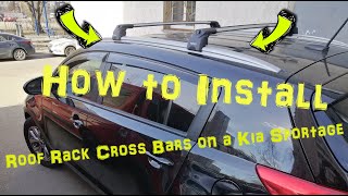 How to insatall roof rack Kia Sportage [upl. by Narruc]