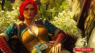 BEST ENDING  Geralt meets Triss at Corvo Bianco in The Witcher 3 Next Gen Toussaint DLC ending [upl. by Ynnek289]