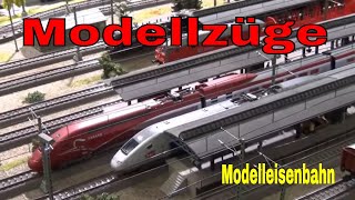 Modelleisenbahn  Modellzüge auf der Modellbahn [upl. by Zat]