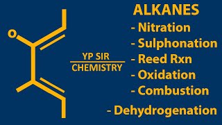 ALKANES7  NITRATION SULPHONATION REED REACTION DEHYDROGENATION OXIDATION [upl. by Iosep510]