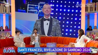 Santi Francesi rivelazione di Sanremo 2024  La Volta Buona 22022024 [upl. by Ydok]