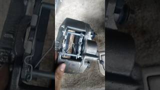 How to replace rear brake caliper pads and rotors  pad clips and pins [upl. by Bohi]