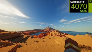 6 SHADERS On MINECRAFT 121  RTX 4070 SUPER [upl. by Kalmick802]