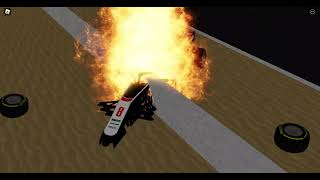 Romain Grosjean Crash  Roblox [upl. by Eidnew858]