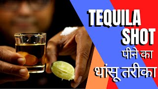 How To Drink Tequila Shot With Lime amp Salt Hindi  टकीला शॉट पिने का धांसू तरीका  Cocktails India [upl. by Samford95]