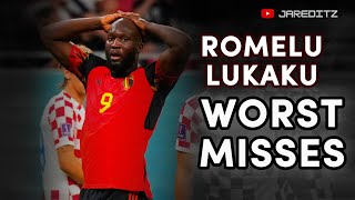 Romelu Lukaku  Worst Misses Compilation😱 [upl. by Fronnia604]