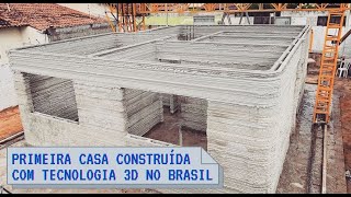 Primeira casa construída com impressão 3D no Brasil [upl. by Eziechiele]