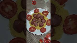 Bora come 😋farinha tomate 🍅 e linguiça frita 😋😋 [upl. by Liahkim]