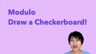 521 Modulo  Make a Checkerboard  p5js Tutorial [upl. by Niattirb]