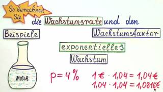 Wachstumsrate und Wachstumsfaktor berechnen [upl. by Gridley724]