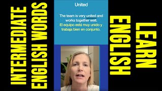 Intermediate English Words amp Sentences in English  Palabras y Frases Intermedias en Inglés [upl. by Odrahcir]