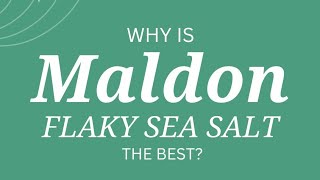 Why is Maldon sea salt the best  Chenab Gourmet [upl. by Bez]