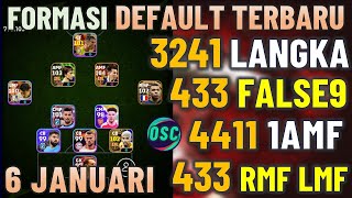 3241 META TENDANGAN JARAK JAUH  FORMASI DEFAULT TERBARU UNIK LANGKA SETELAH UPDATE 6 JANUARI 2024 [upl. by Notniuq]