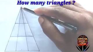 how many triangles puzzle [upl. by Aicilif]