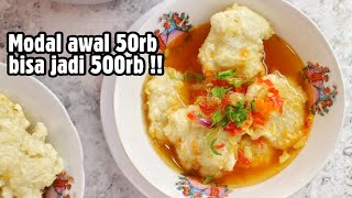 Menu Jajanan Kekinian simple tapi laris  Resep cireng kuah pedas [upl. by Ainsley]