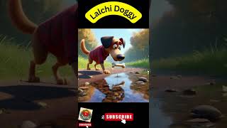 Laalchi Doggy shorts cartoon kahanicartoon kahani moralstories hindikahani [upl. by Drud]