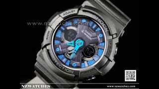 Casio GShock Analog Digital SemiGlossy World Time Watch GA200SH2A GA200SH [upl. by Arolf]