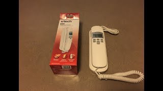 VTech Corded Telephone with Caller ID  Unboxing 4K [upl. by Sigler]