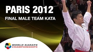 22 Karate Japan vs Italy Final Male Team Kata WKF World Karate Championships 2012 [upl. by Dorita]