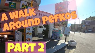 A walk around Pefkos Part 2 Walking around Pefkos and some of the restaurants 2019 [upl. by Bum]