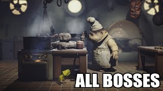 Little Nightmares  All Bosses With Cutscenes HD 1080p60 PC [upl. by Nisior]