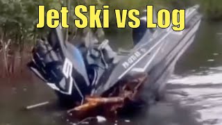 Jet Ski vs Log Doesnt End Well  Broncos Guru [upl. by Basir48]