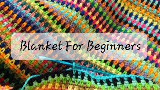 easy crochet blanket pattern for beginners blanket beginners diy crochet crocheting [upl. by Eulaliah]