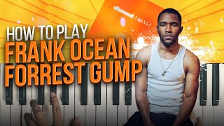 How to Play Forrest Gump  Frank Ocean  Easy Piano Tutorial Karaoke amp Instrumental [upl. by Kantor129]