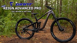 2023 Giant Reign Advanced Pro  Bike Review amp Test Ride [upl. by Quiteria]