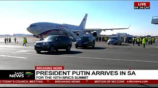 Russian President Vladimir Putin touches down in SA [upl. by Corbet]