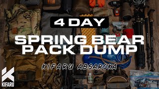 Kifaru Absaroka Pack Dump  4 days for spring bear in Idahos backcountry [upl. by Hna]