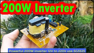 Simple 200W Inverter  Voltage Regulator  Adjustable Output  LCSC Electronics Easy EDA Parts Store [upl. by Noelyn]