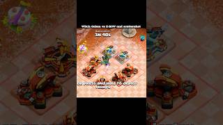 Golem witch 😈 vs XBOW and scattershot in clash of clans shortvideo supercell [upl. by Arriek]