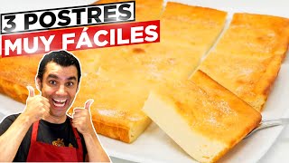 3 POSTRES muy FÁCILES recetas deliciosas y sorprendentes 😍🍫🍧 Pasteles sencillos e increíbles  81 [upl. by Kapeed]