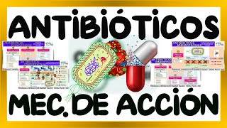 MNEMOTECNIA ANTIBIÓTICOS  ANTIBIÓTICOS CLASIFICACION Y MECANISMO DE ACCIÓN  GuiaMed [upl. by Stew]